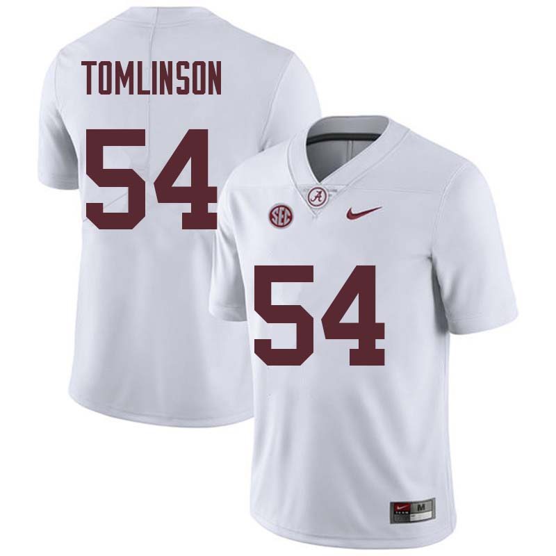 Alabama Crimson Tide Men's Dalvin Tomlinson #54 White NCAA Nike Authentic Stitched College Football Jersey QN16J30RS